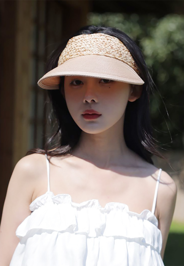 Summer sun protection woven straw hat CA25052391W