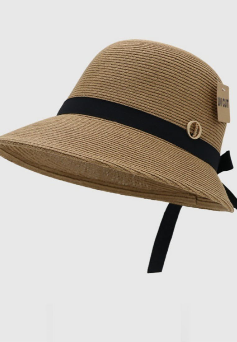 Summer beach straw sun hat CA25052392