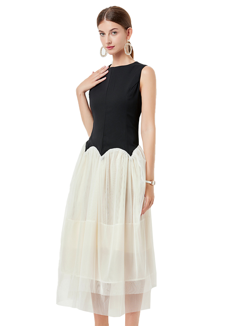 French Dress High-end Elegance and Graceful Audrey Hepburn Look CA061394