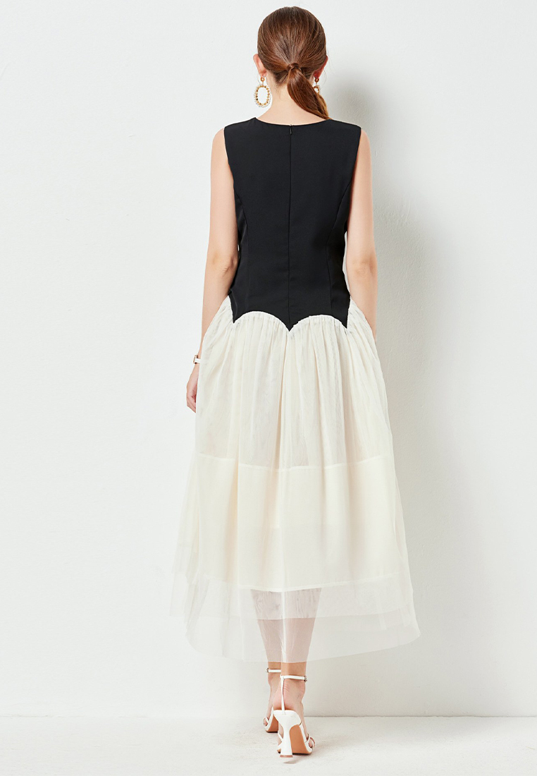 French Dress High-end Elegance and Graceful Audrey Hepburn Look CA061394