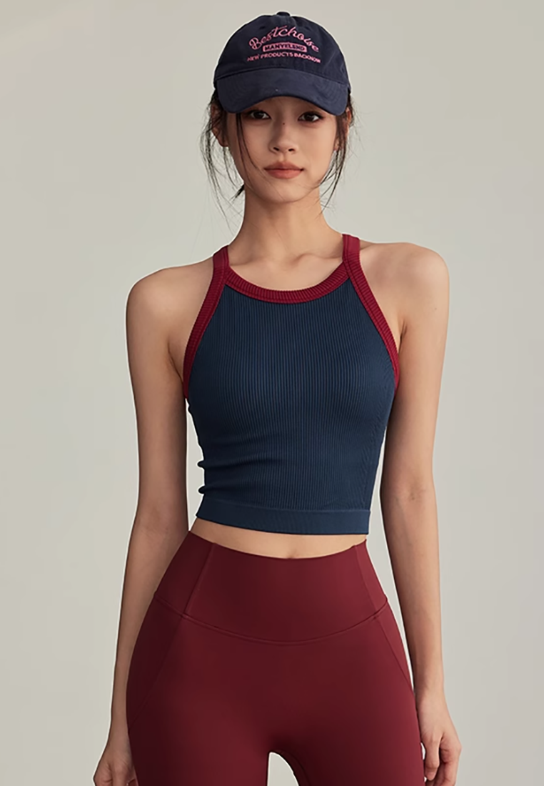 Retro sports vest with chest pads for outer wear CA25021349DBL