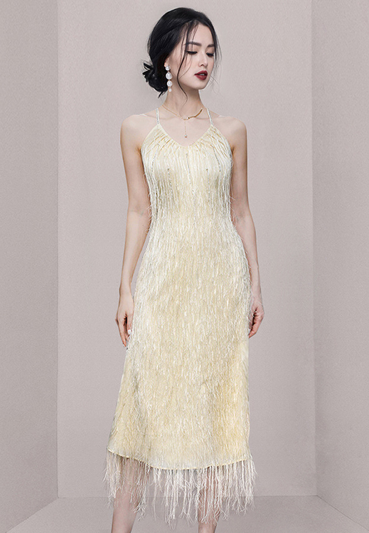 New French tassel suspender sexy dress CA100598