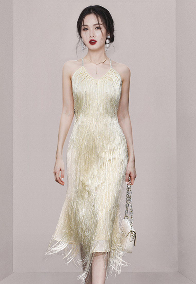 New French tassel suspender sexy dress CA100598