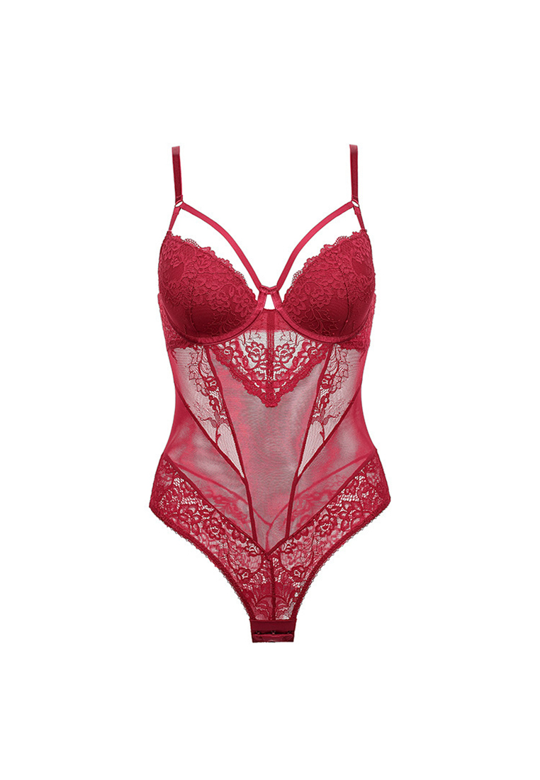 New lace red body shaping bra A010938RD