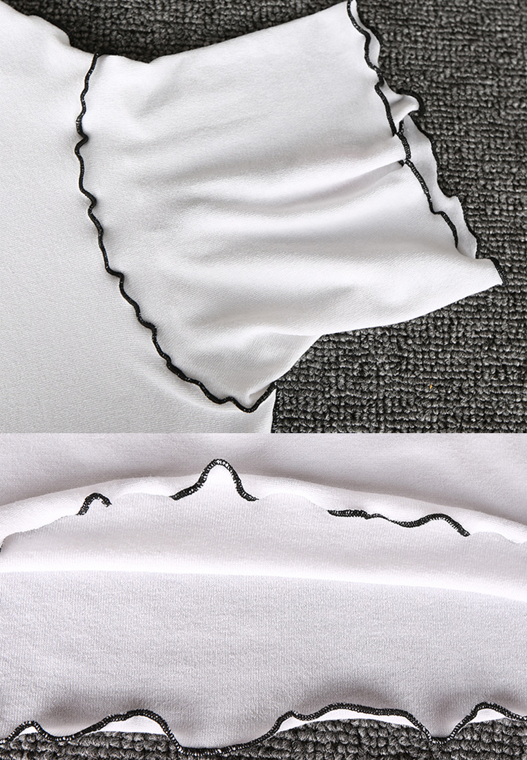 Personalized contrasting color turtleneck bottoming T-shirt A1218103