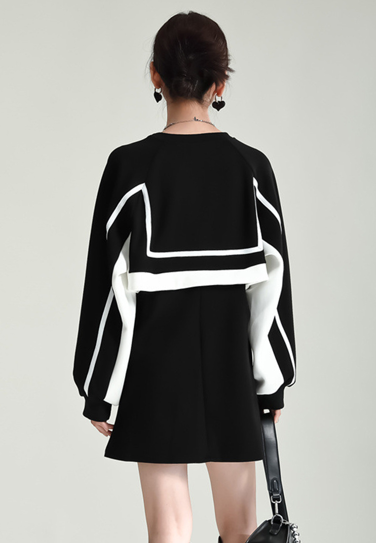 2024 Fashion Elegant French Design Sense Black Dress A1218139BK