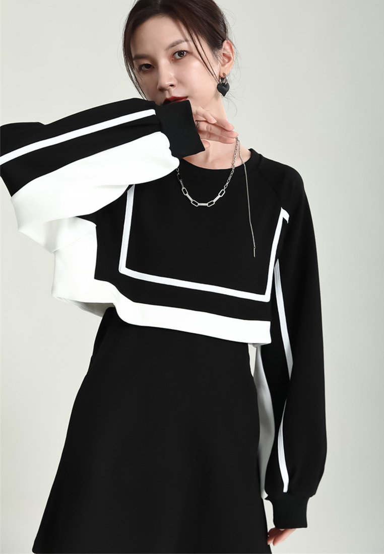 2024 Fashion Elegant French Design Sense Black Dress A1218139BK