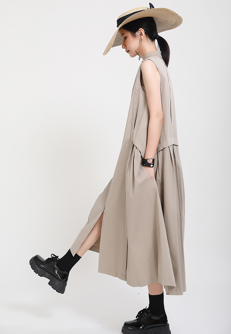 2024 Fashionable and Elegant Linen Long Vest Dress A1218160BE