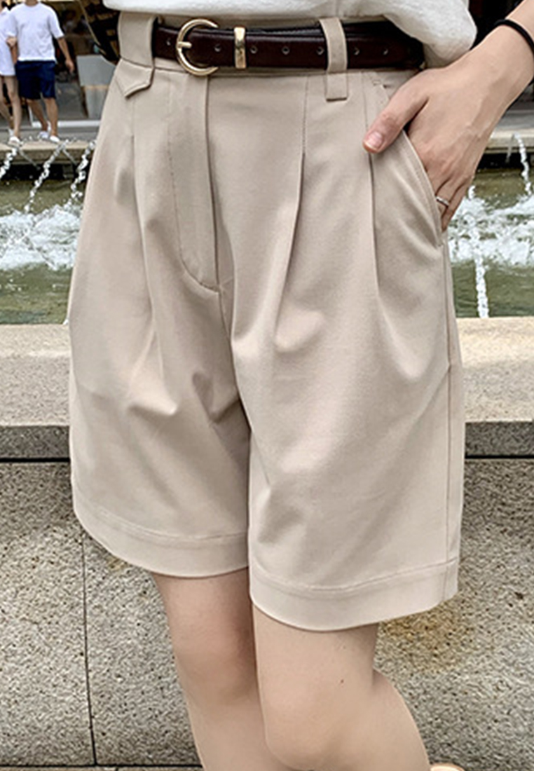 --Casual High-Waist Suit Five-Point Shorts A21051346KI-S