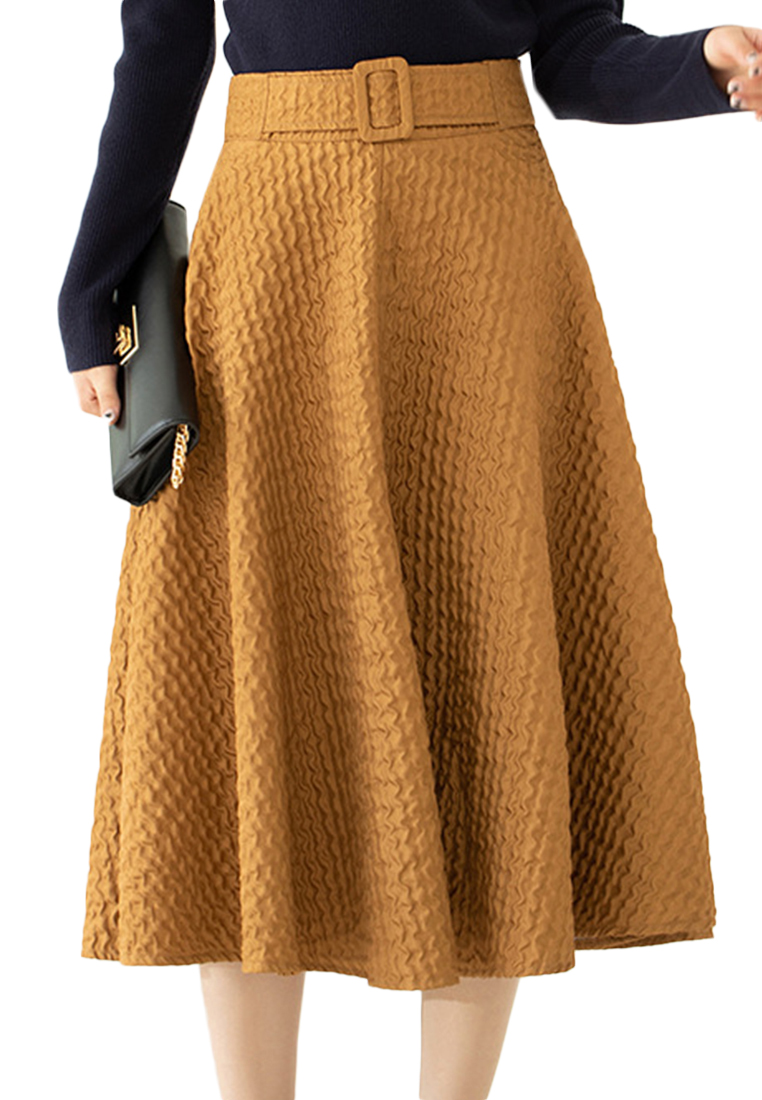 --Loose Crotch High Waist Large Skirt Skirt A21090614BW-S