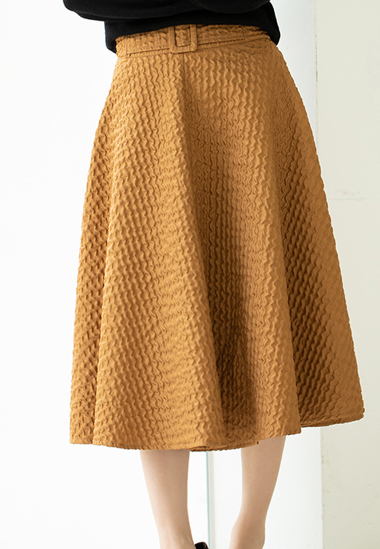 --Loose Crotch High Waist Large Skirt Skirt A21090614BW-S