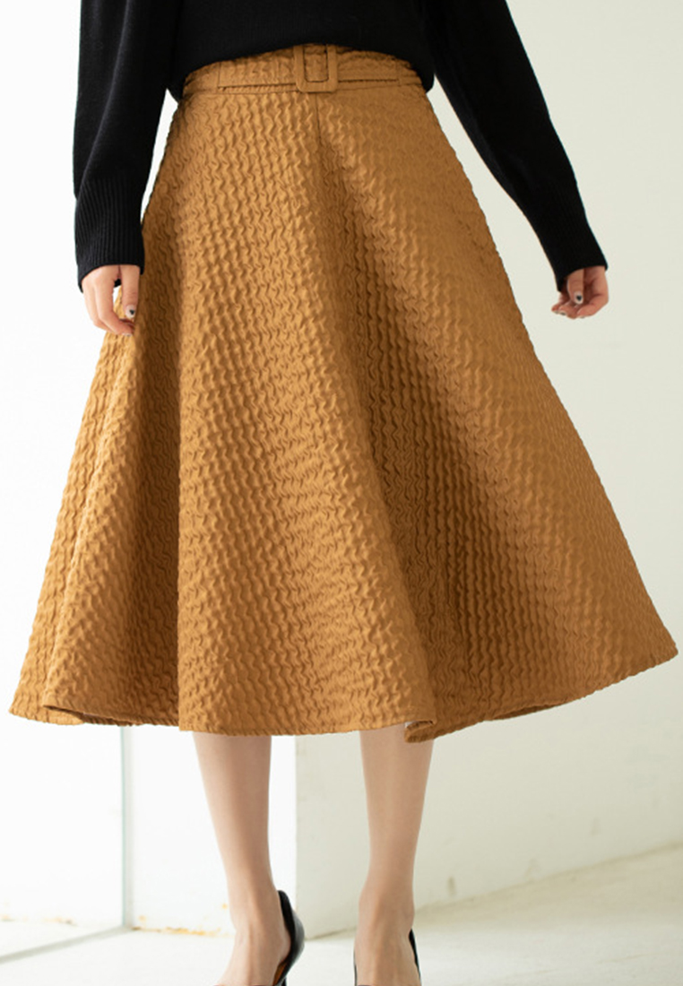 --Loose Crotch High Waist Large Skirt Skirt A21090614BW-S