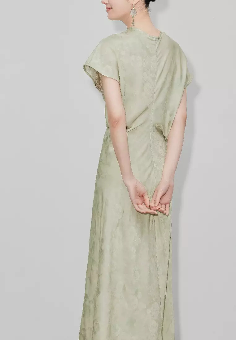 Boutique new retro vest short-sleeved dress K061702