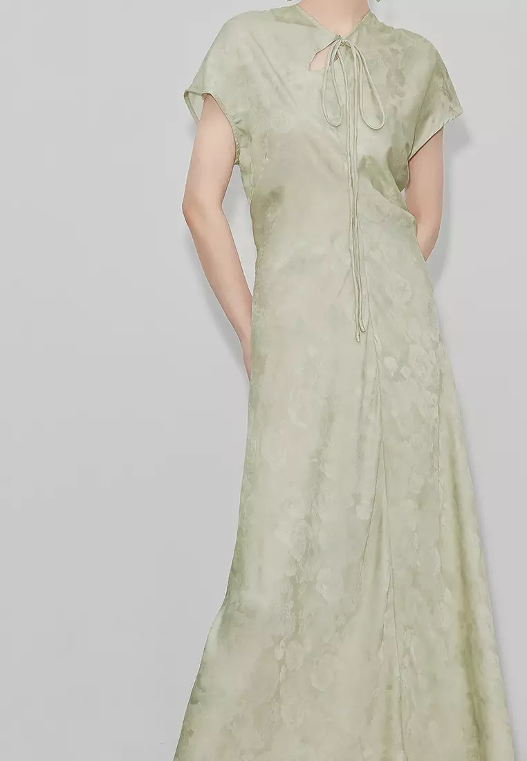 Boutique new retro vest short-sleeved dress K061702