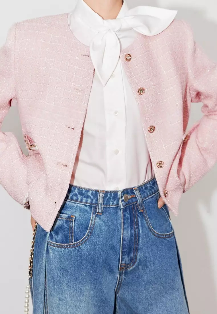 Brand new long-sleeved shirt with bunny ears neckline design K092509W