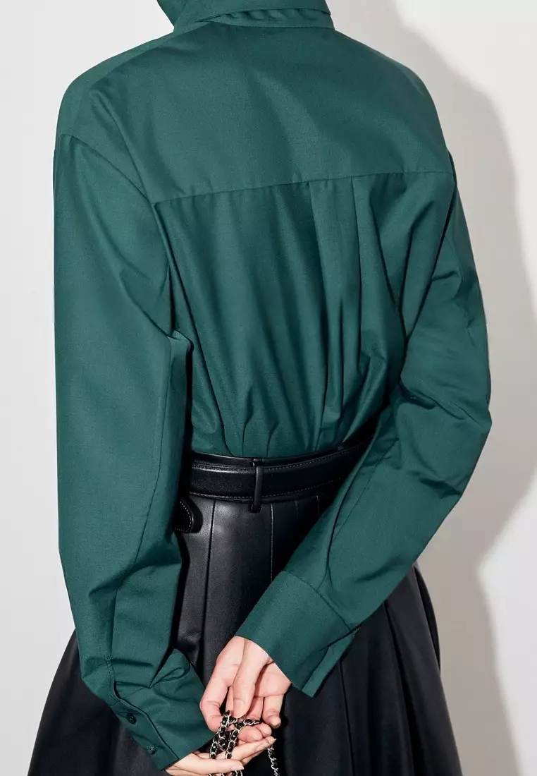 Brand new long-sleeved shirt with bunny ears neckline design K092509W