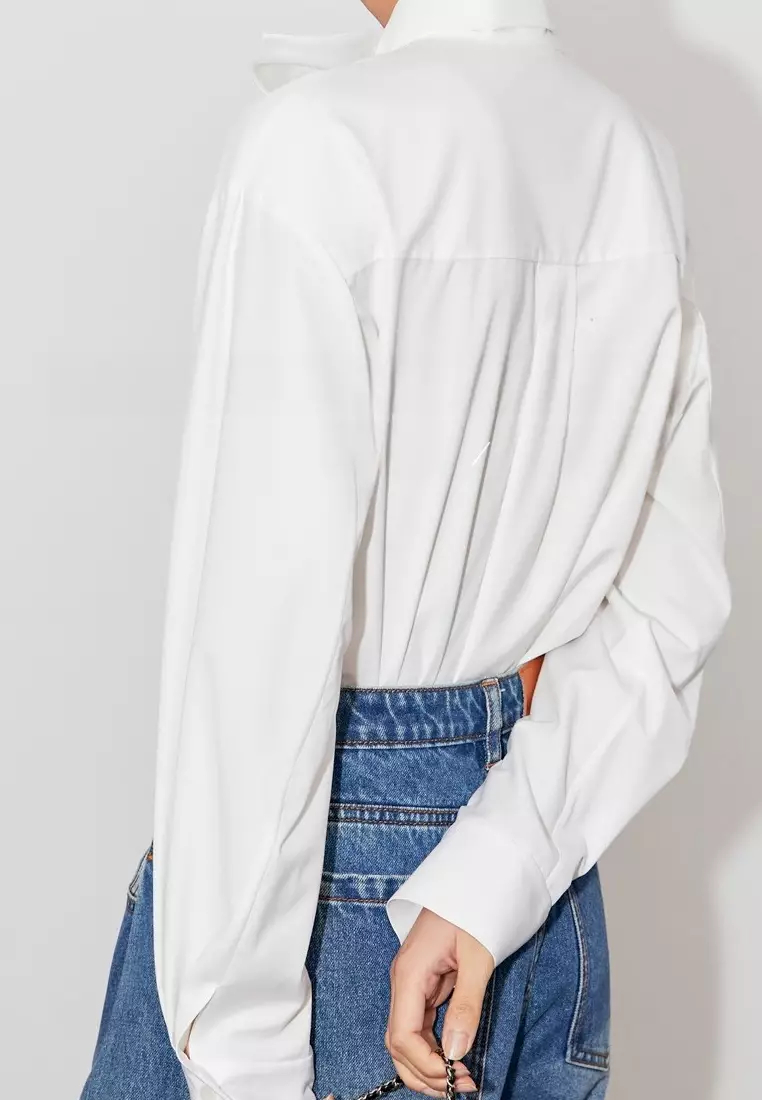 Brand new long-sleeved shirt with bunny ears neckline design K092509W