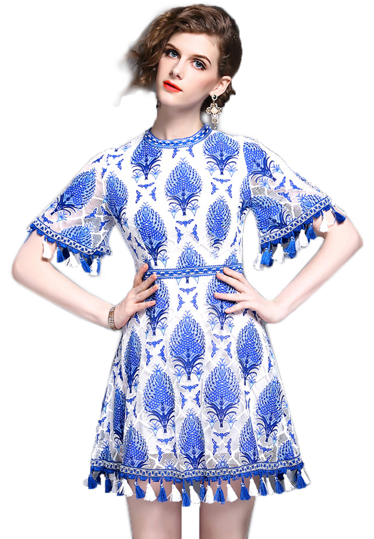 --Simple lace One-piece Dress C061437