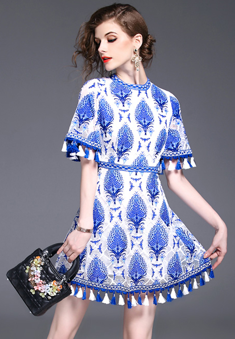 --Simple lace One-piece Dress C061437