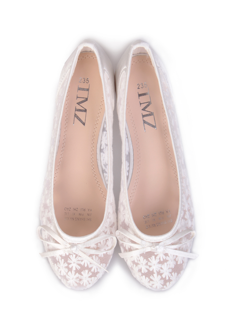 --Flower pattern see trough flat shoes C062908W