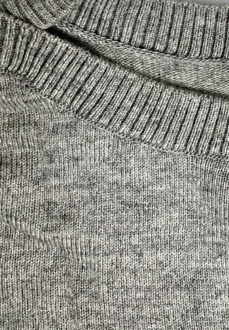 --Grey Knit and Lace One Piece Dress C20050891-F