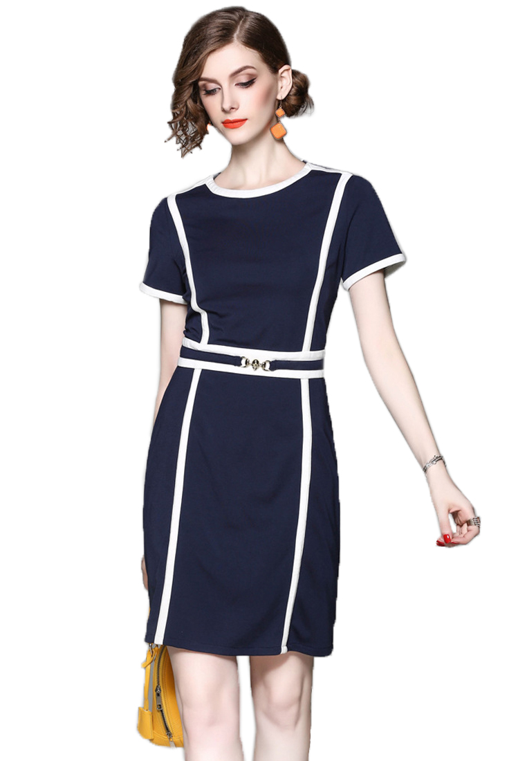 --Cotton Blend Dress CA071211