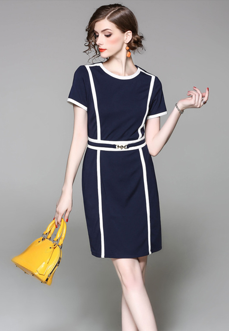 --Cotton Blend Dress CA071211