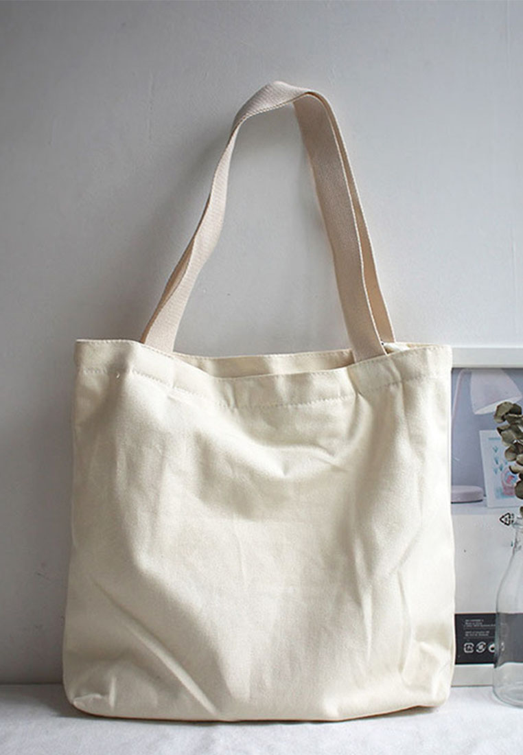 Floral Canvas Shoulder Bag CA072913YE