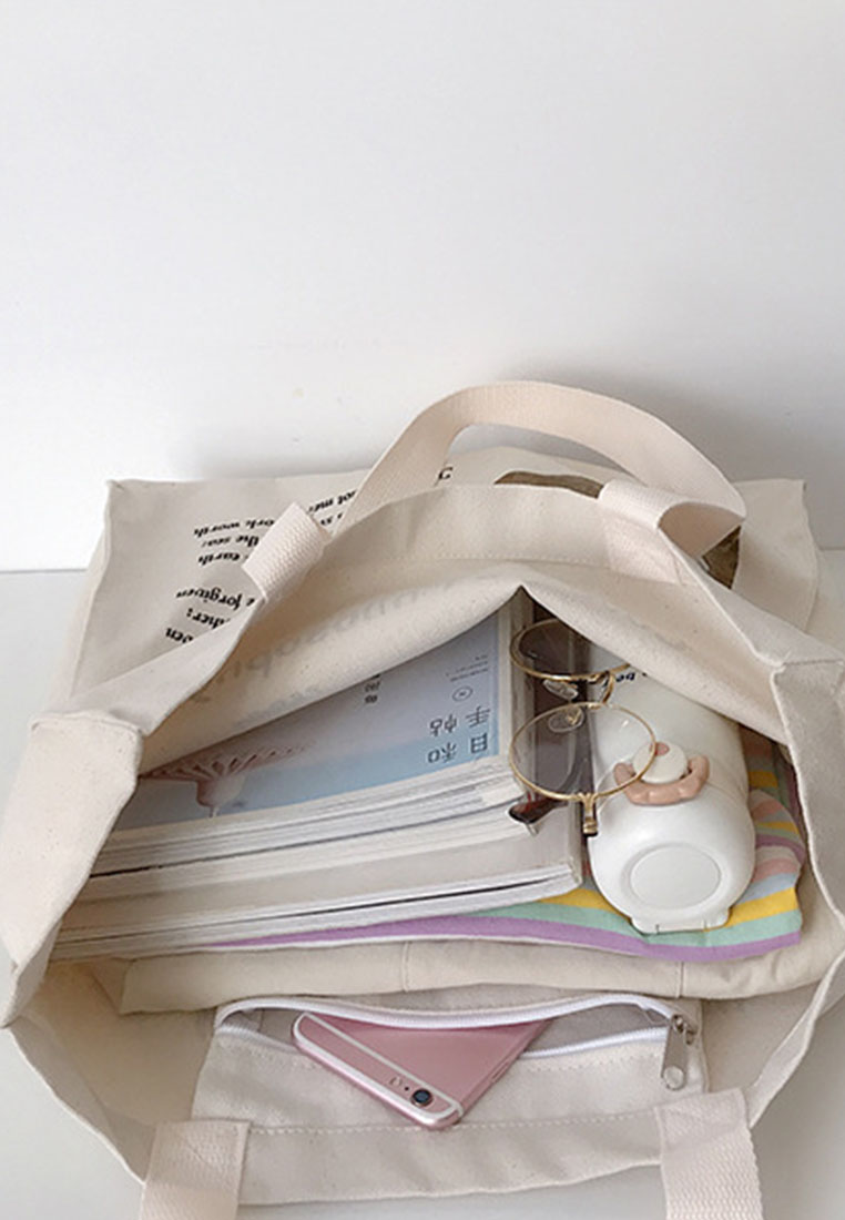 --Shelley's Poems Oil Painting Printed Canvas Handbag CA072922