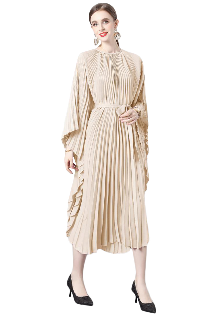 2023 Elegant and Graceful Pleated Dress for Women CA080734BW
