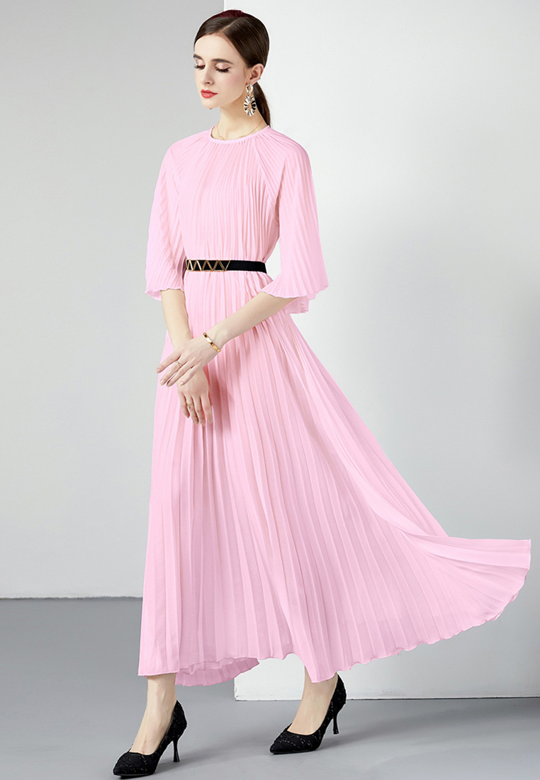 Autumn New Pleated High Grade Sense Dress CA080751