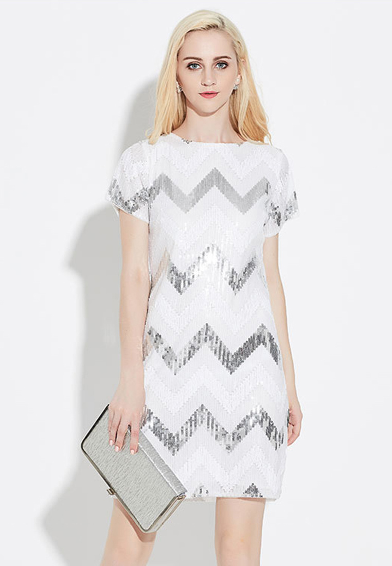 2023 Fashionable Trendy Sequin Evening Gown Dress CA081621W