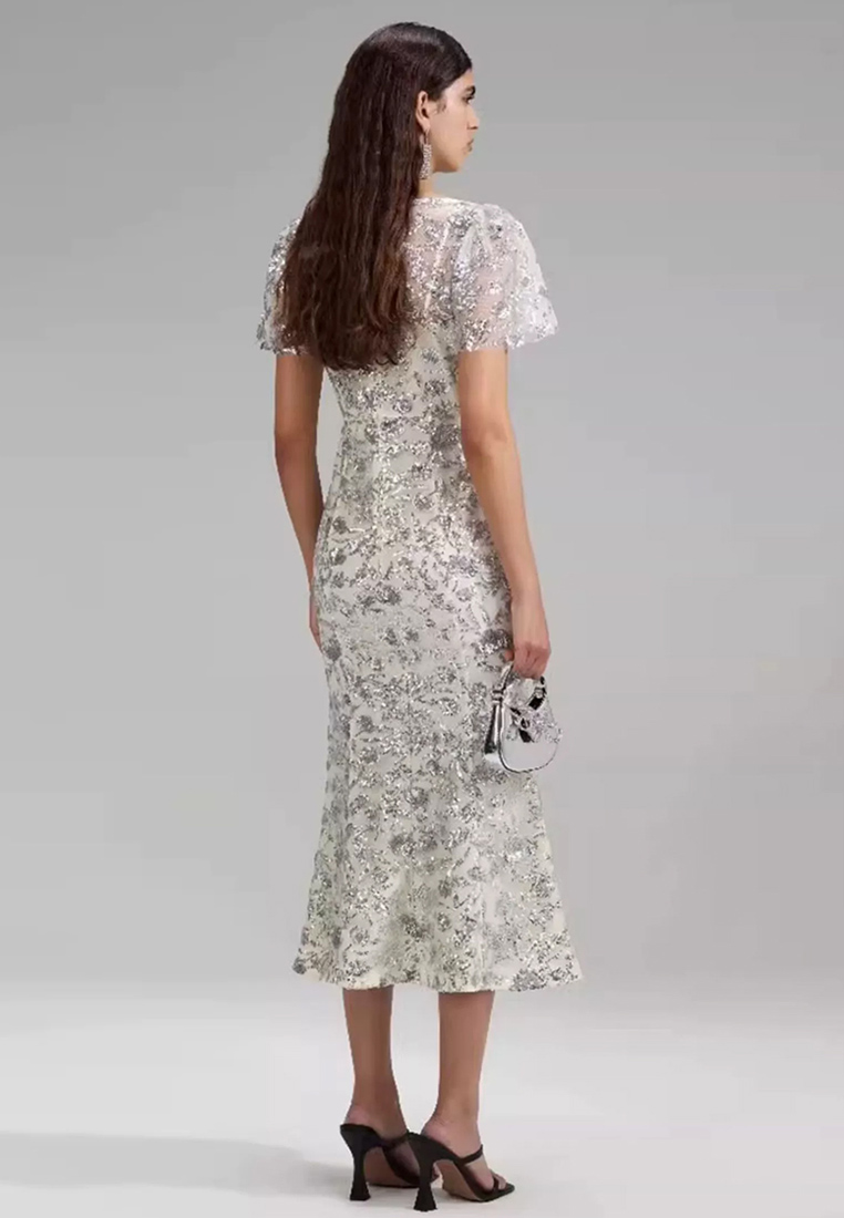 Summer New Sequin French Dress CA081632