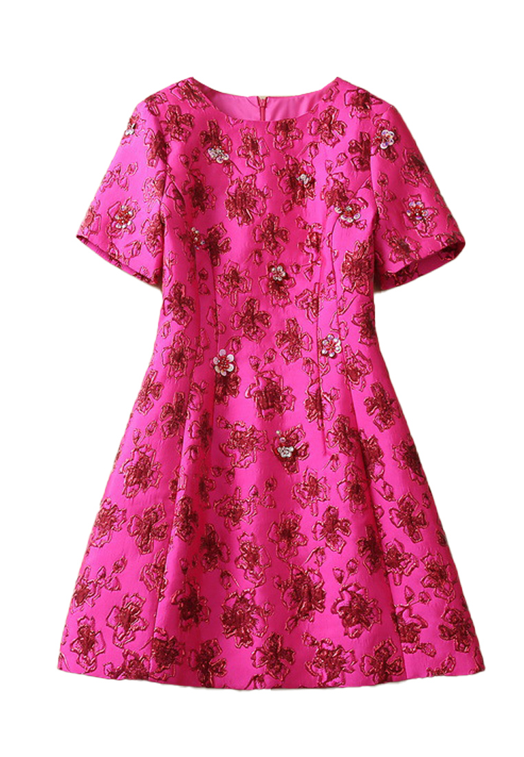 2023 Autumn New Jacquard Beaded Dress CA081633