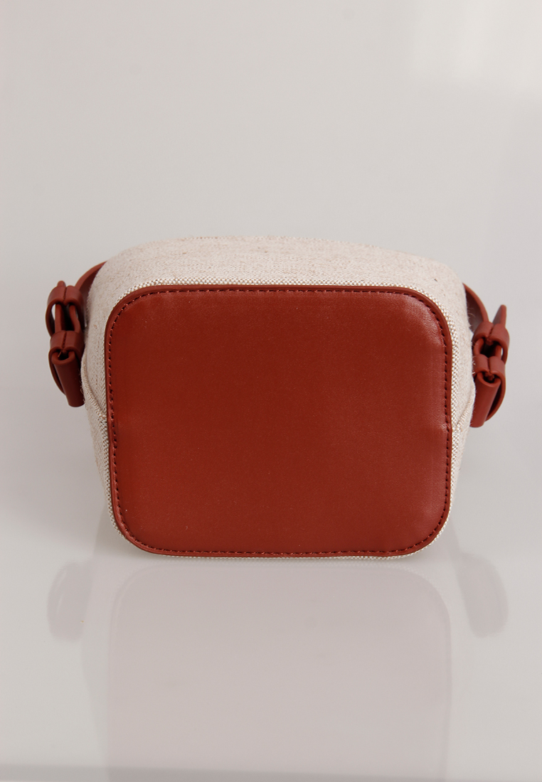 Simple Drawstring Canvas Bucket Bag CA090907