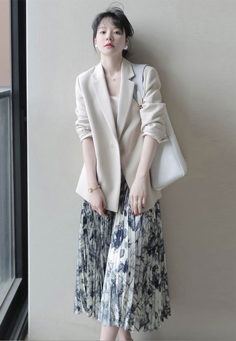 High-end design draped casual blazer CA091930