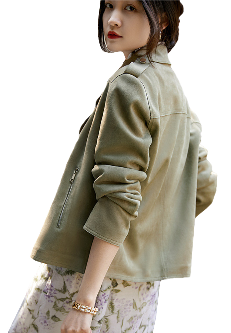 Fashion and trendy motorcycle jacket short jacket top CA092613PI