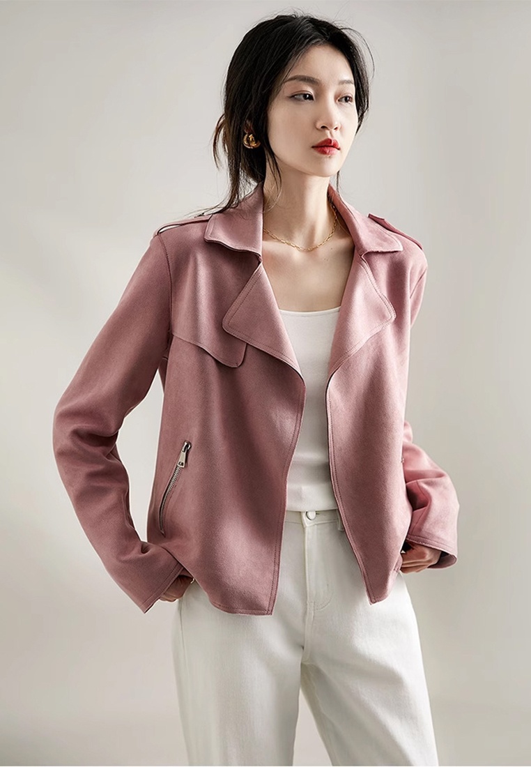 Fashion and trendy motorcycle jacket short jacket top CA092613PI