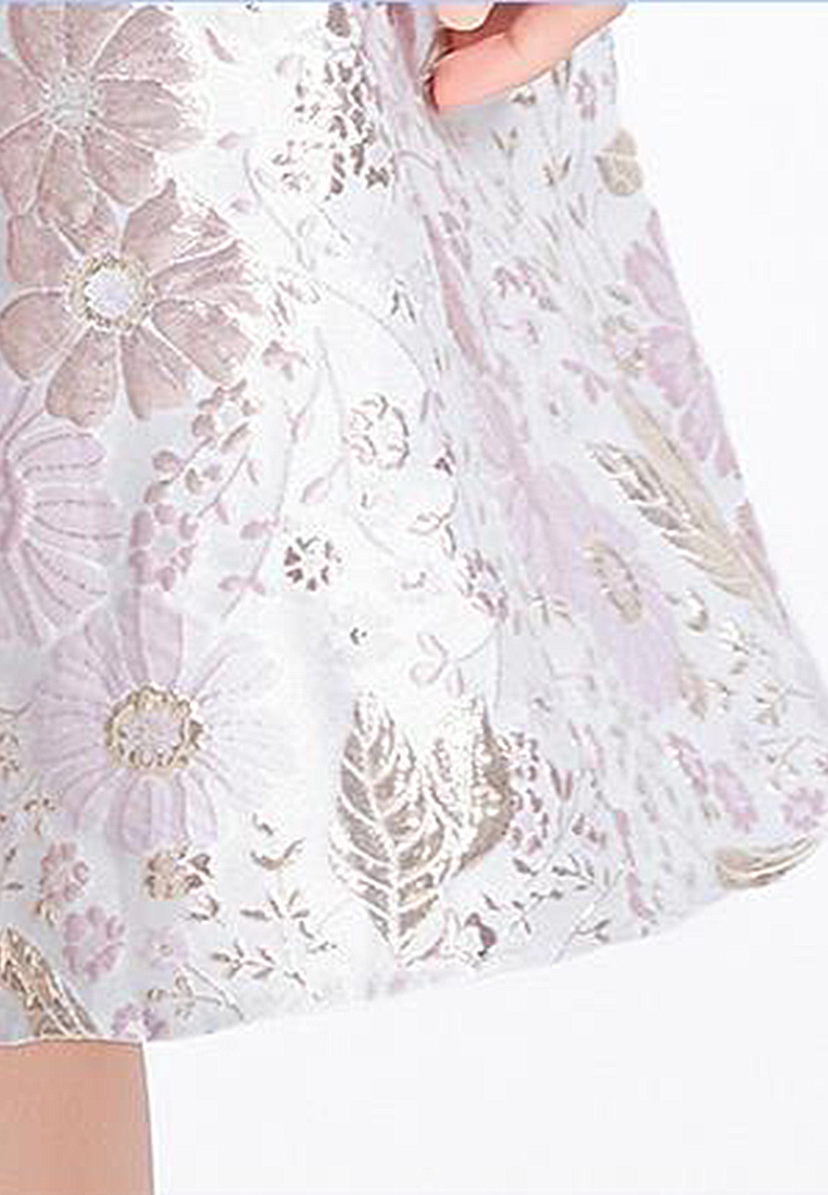 French Vintage Court Style Embroidered Dress CA100529