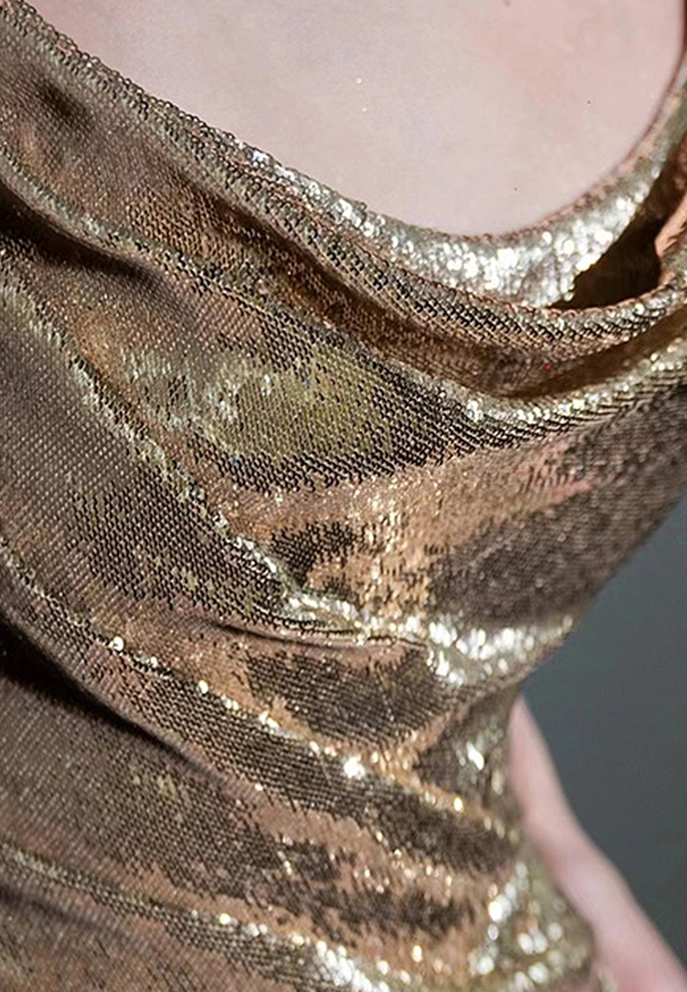 Fashionable Elegant sequined fishtail evening dress CA110601