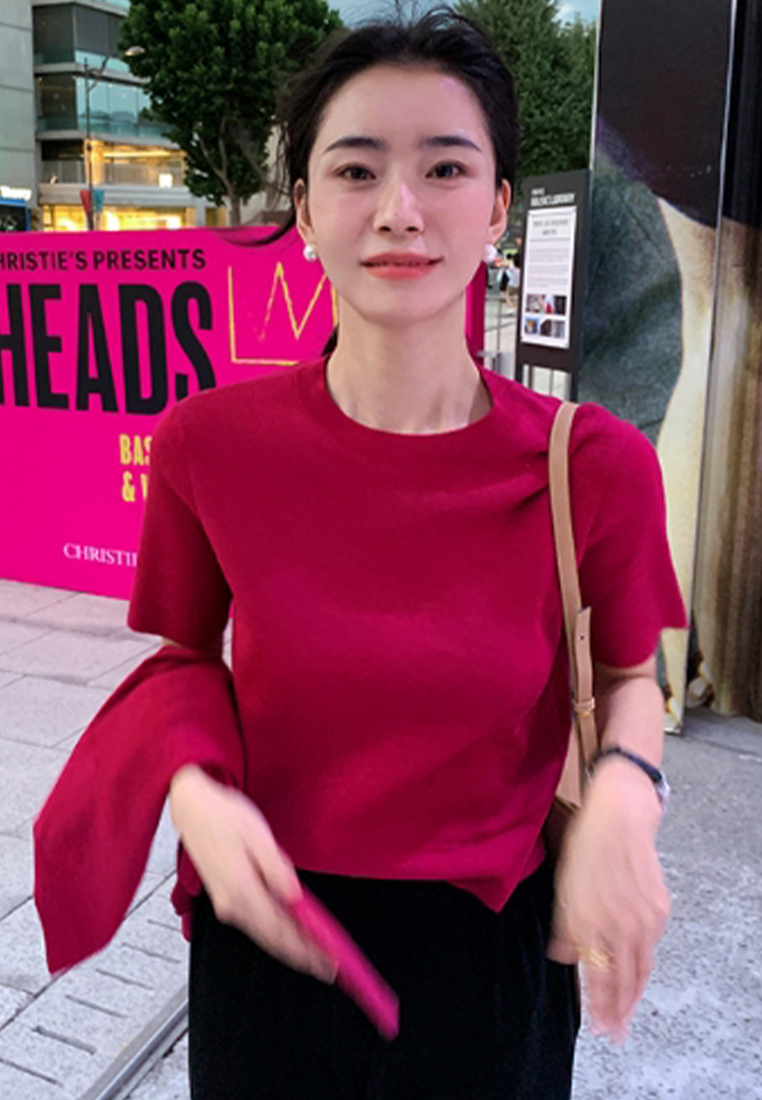 Fashionable knitted wool cardigan inner two piece set CA112706RD