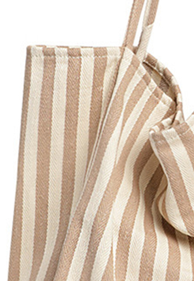 --Simple Small Fresh Small Striped Canvas Bag Ca21051315KI