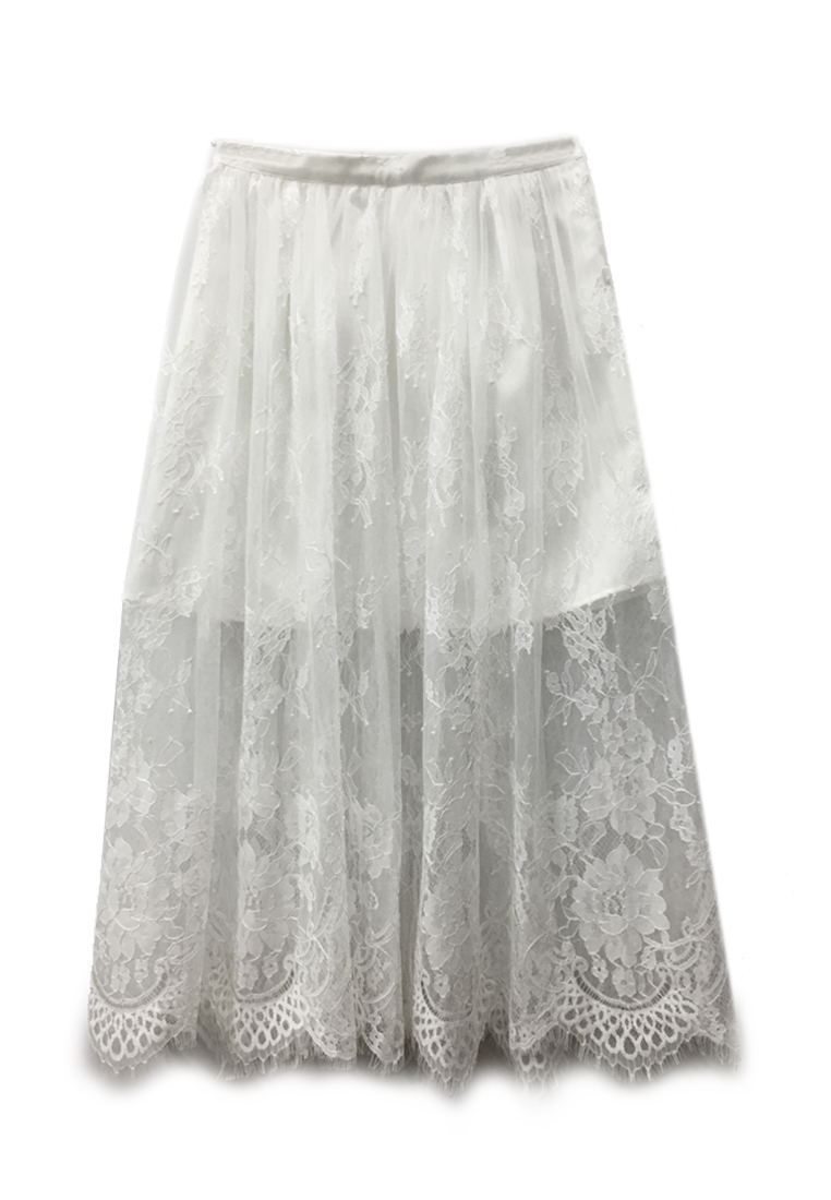 --Hong Kong Designer 1822 Retro Lace Skirt DF200510-S