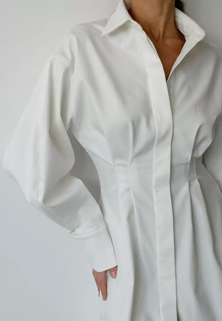 French shirt dress long sleeve European and American retro dress A121821BK