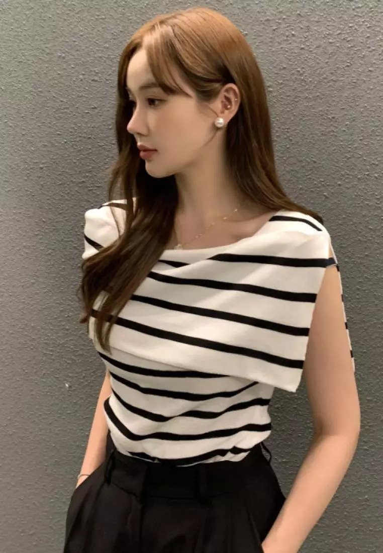 New summer sleeveless knitted women's T-shirt top K061801W-sunnydaysweety