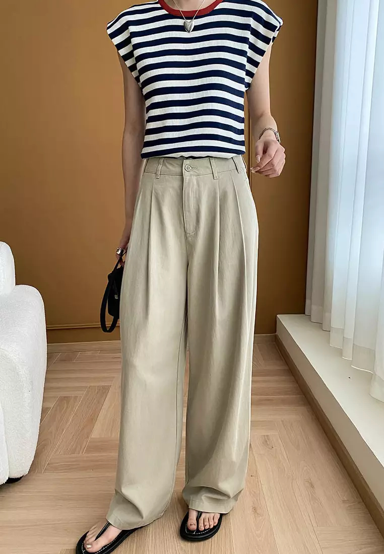 New summer sleeveless knitted women's T-shirt top K070804-RD-sunnydaysweety