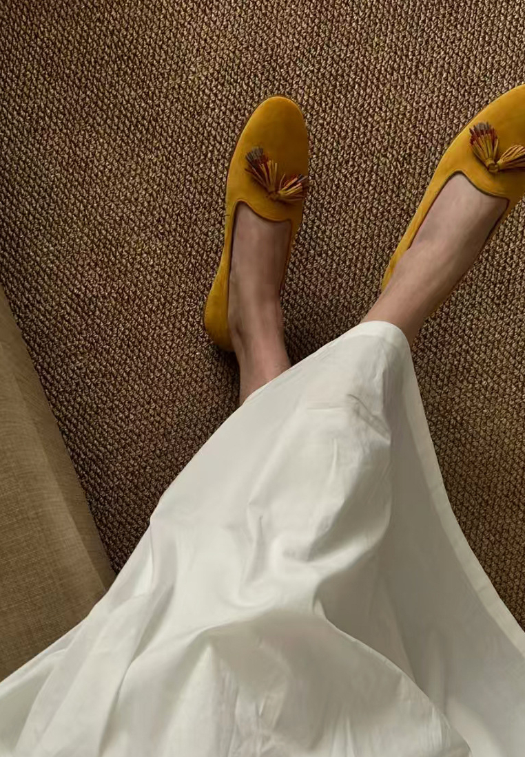 Leather buckle chunky heel Mary Jane shoes square toe high heels CA25112811YE