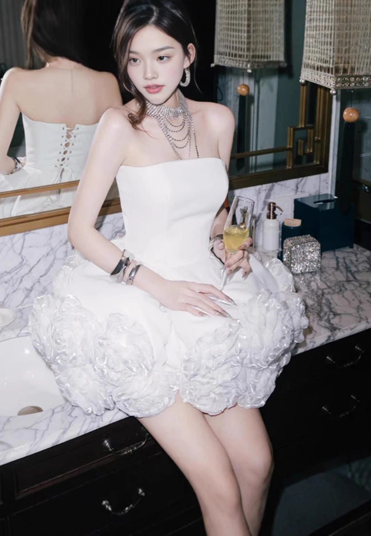 2024 slim fit elegant temperament dress CA242111901BK