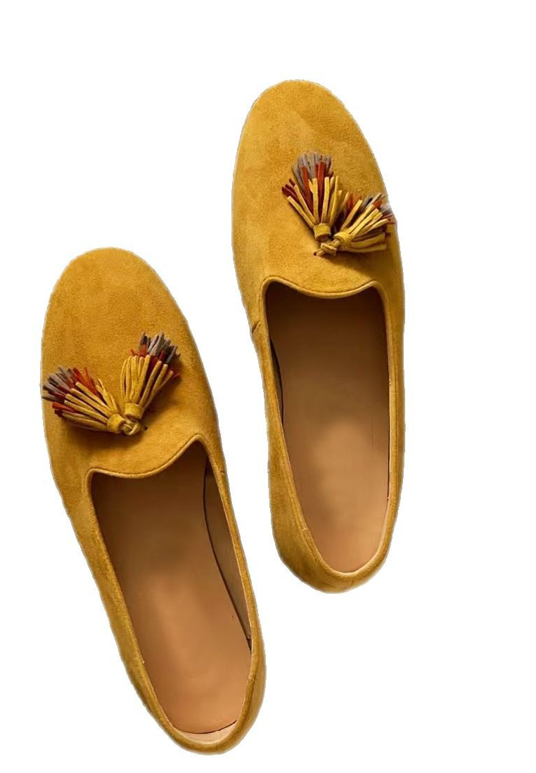 Leather buckle chunky heel Mary Jane shoes square toe high heels CA25112811YE