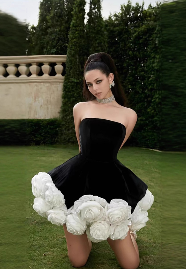 2024 slim fit elegant temperament dress CA242111901BK